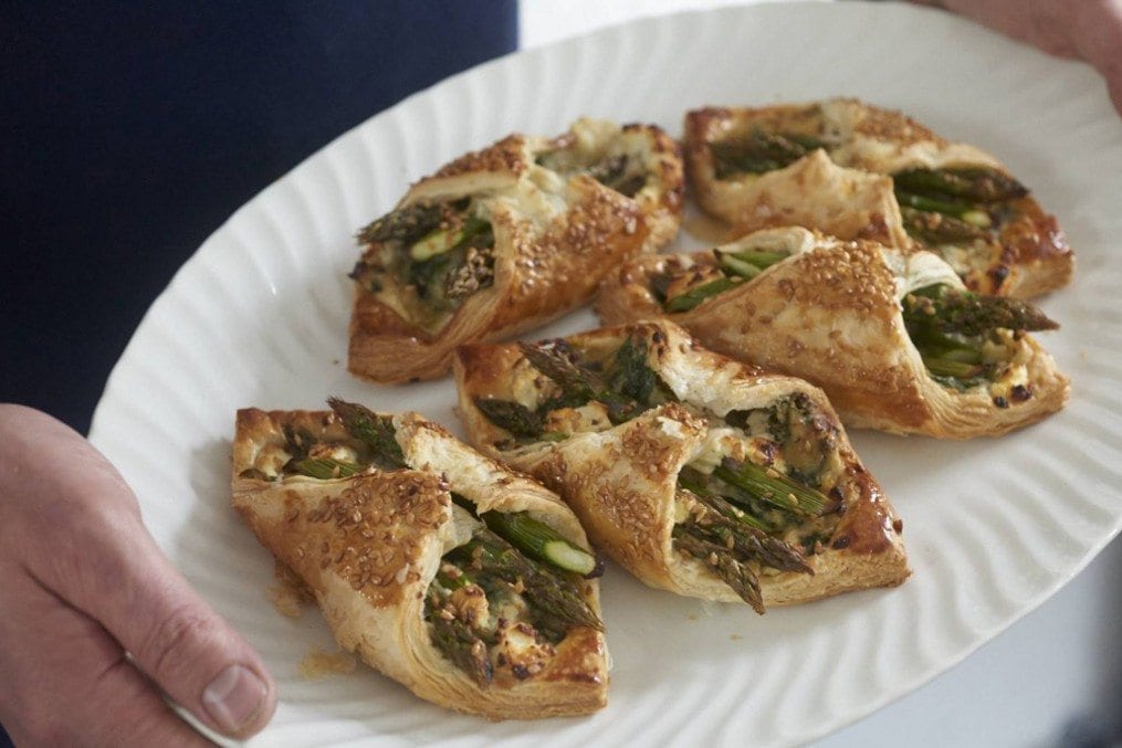cropAsparagus Kale and Goats Cheese Pinch Pies